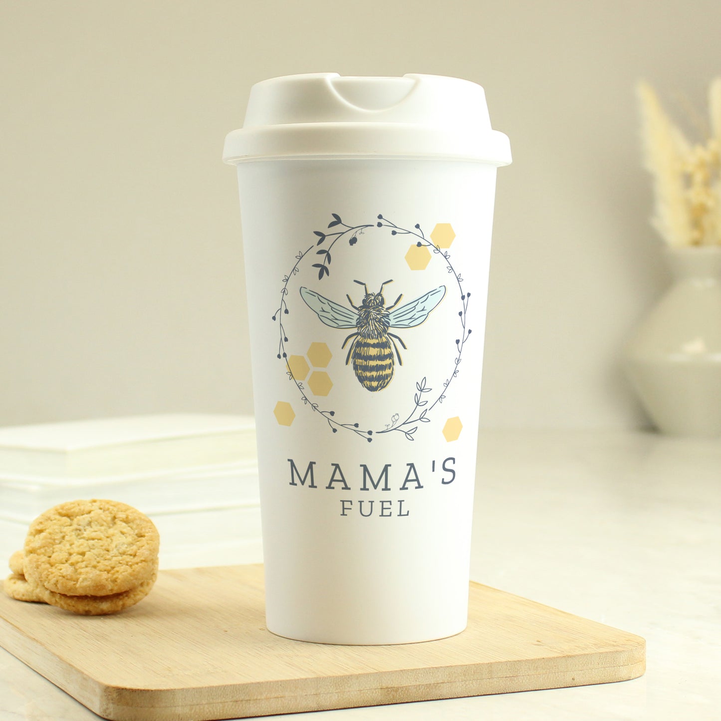 Personalised Bee Insulated Travel Cup