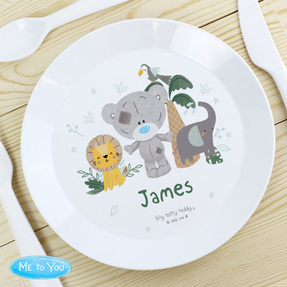 Personalised Tiny Tatty Teddy Jungle Animals Plate