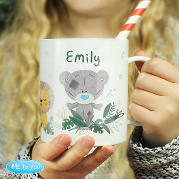 Personalised Tiny Tatty Teddy Jungle Animals Plastic Mug