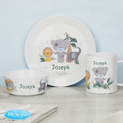 Personalised Tiny Tatty Teddy Jungle Animals Plastic Mug