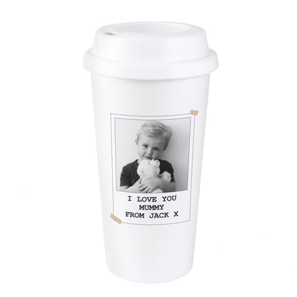 Personalised Photo Upload Travel Mug