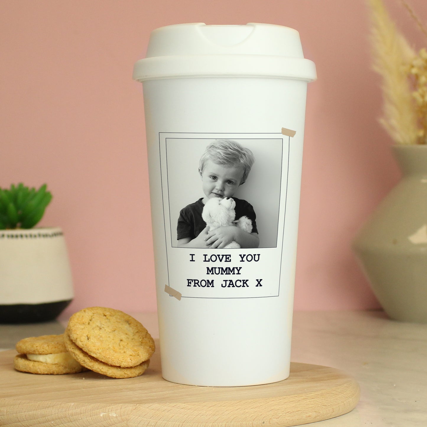 Personalised Photo Upload Travel Mug