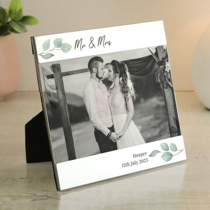 Personalised Botanical 6x4 Photo Frame