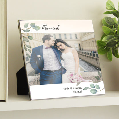 Personalised Botanical 6x4 Photo Frame