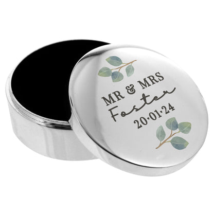 Personalised Botanical Ring Box