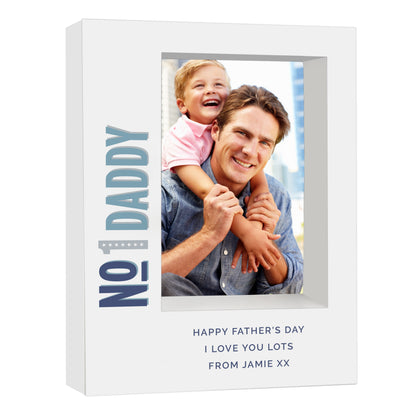 Personalised No.1 5x7 Box Photo Frame