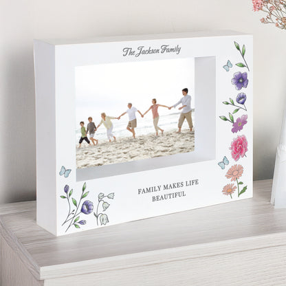 Personalised Wild Flowers Box Photo Frame