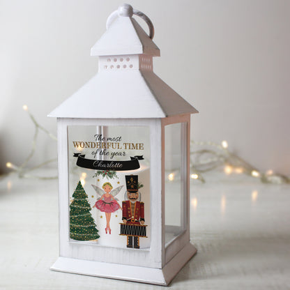 Personalised Nutcracker White Lantern