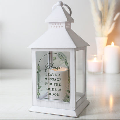 Personalised Botanical Wedding Lantern