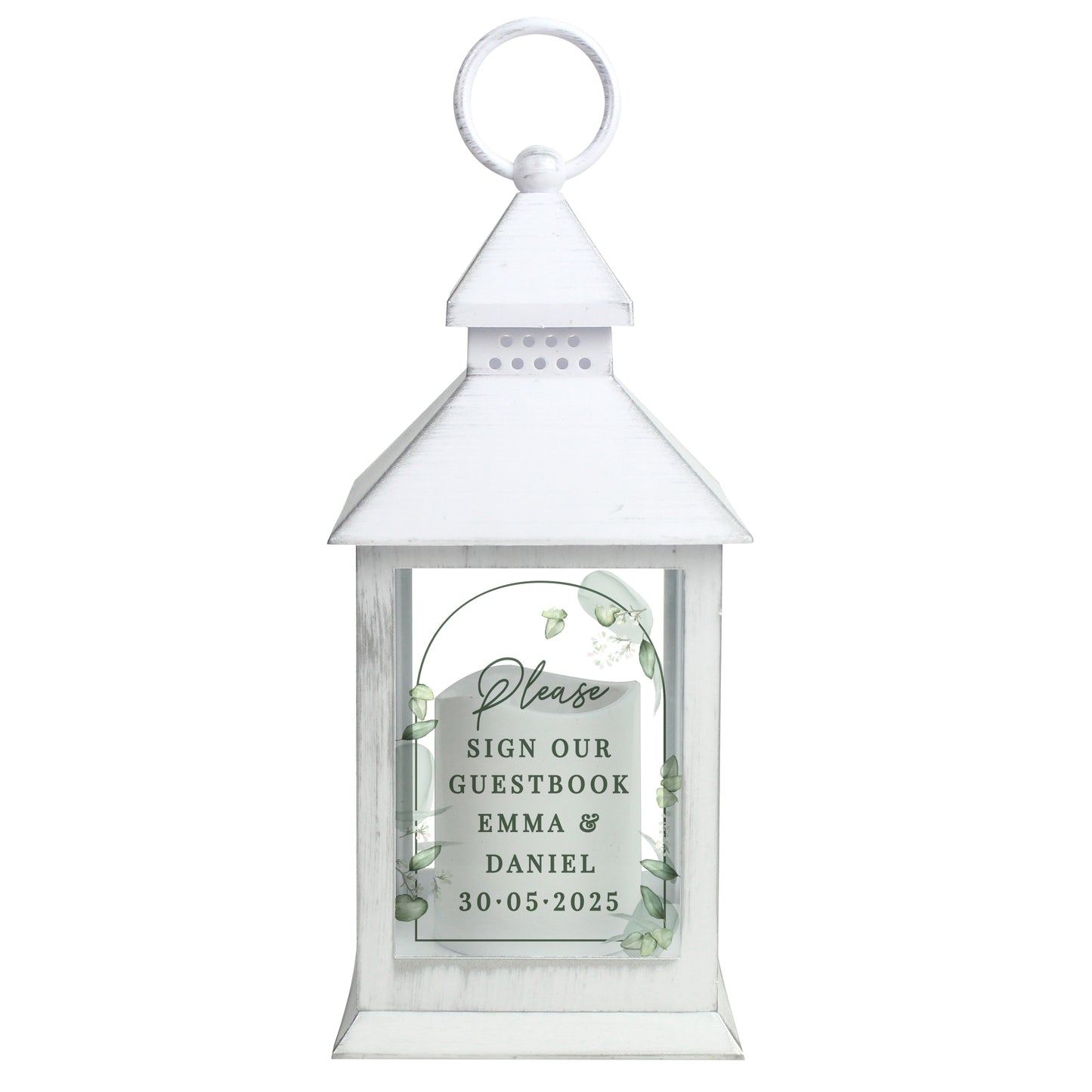 Personalised Botanical Wedding Lantern