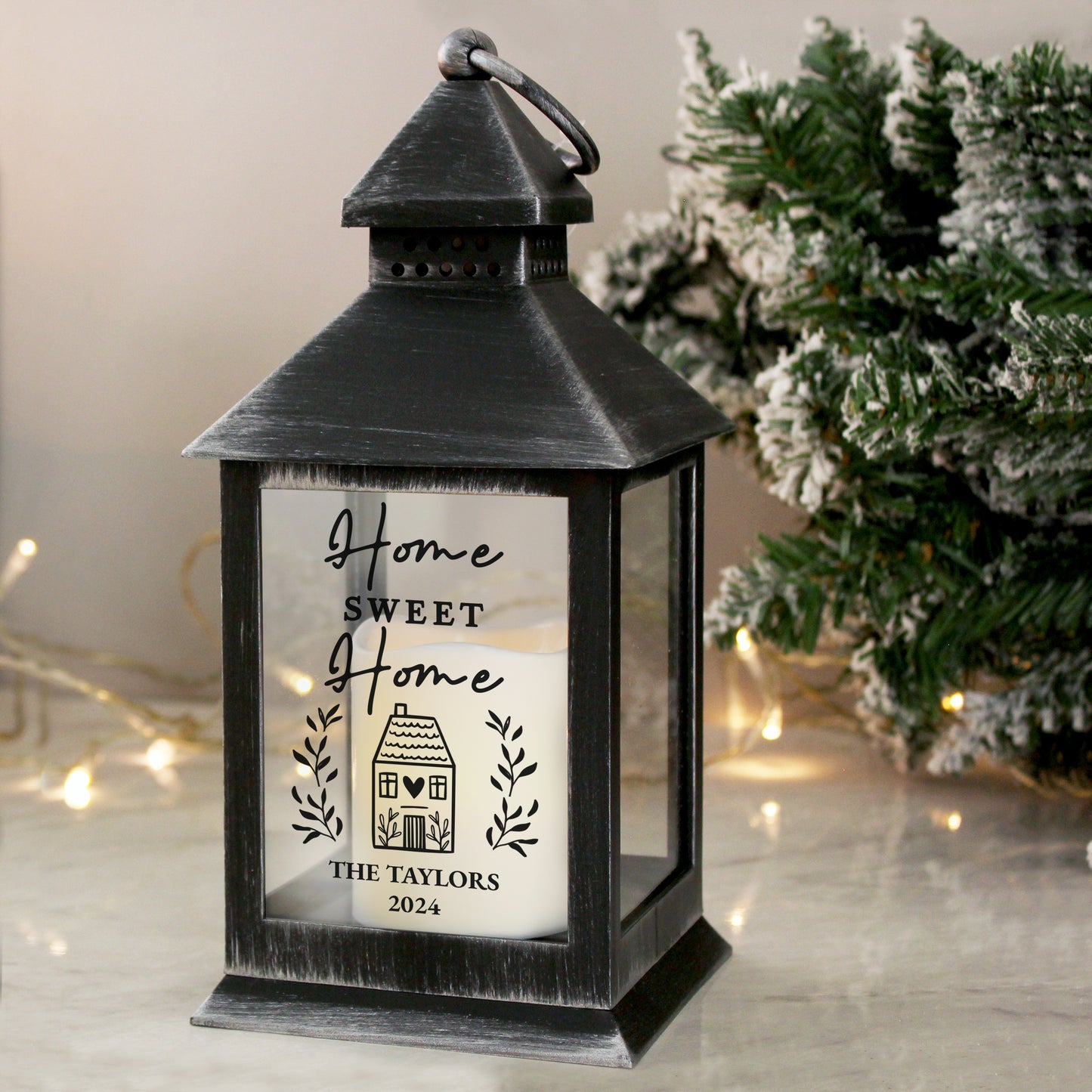 Personalised Home Black Lantern