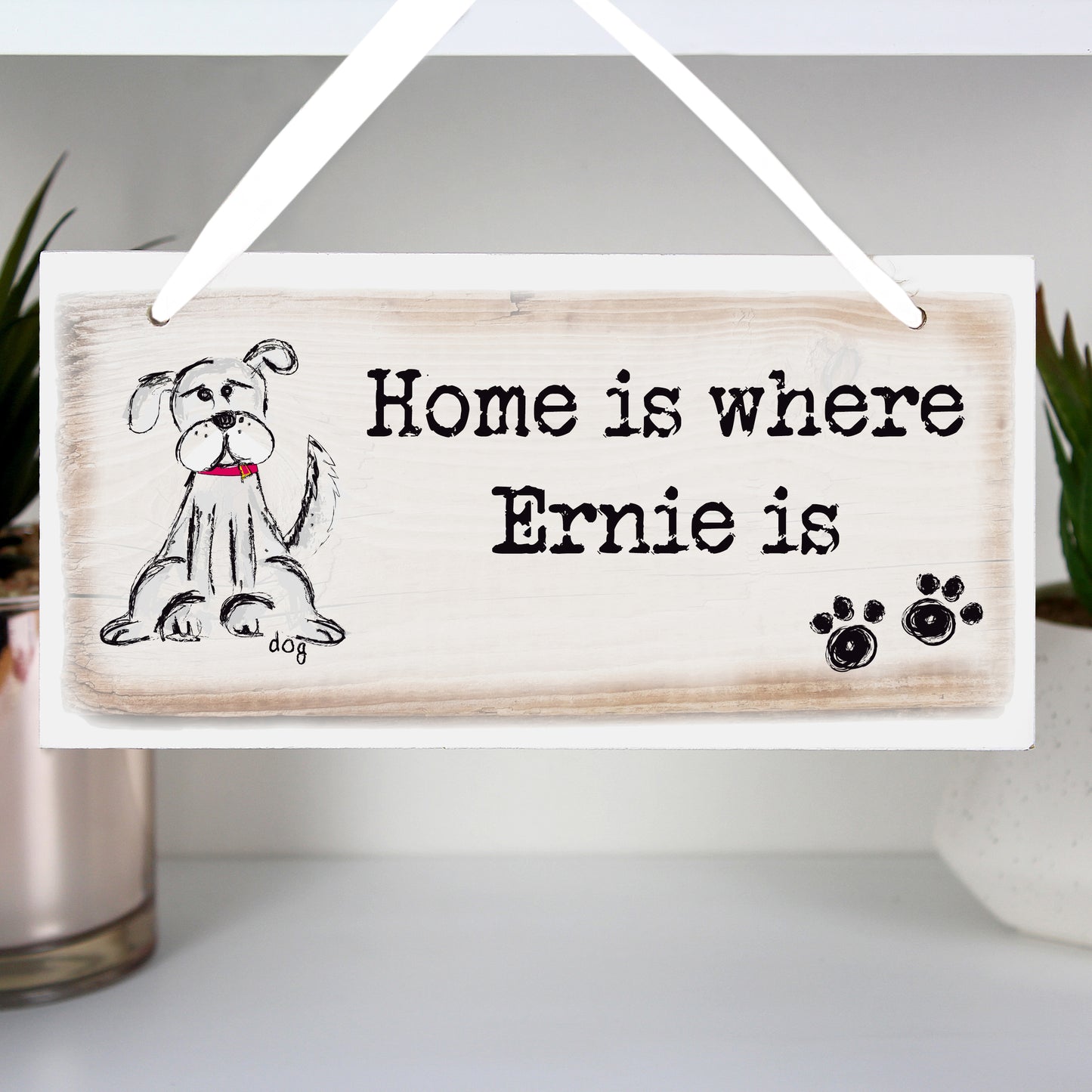 Personalised Dog Wooden Sign