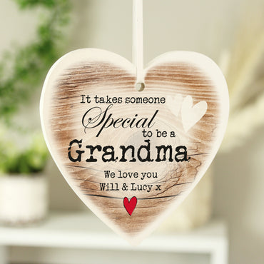 Personalised Someone Special Wooden Heart Shaped Decoration