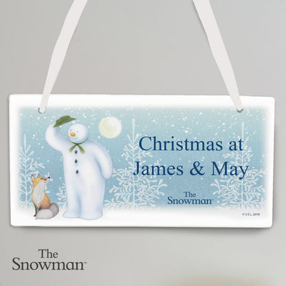 Personalised The Snowman Snow Wonder Wooden Sign