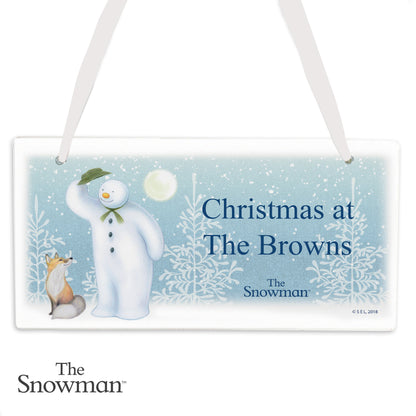 Personalised The Snowman Snow Wonder Wooden Sign