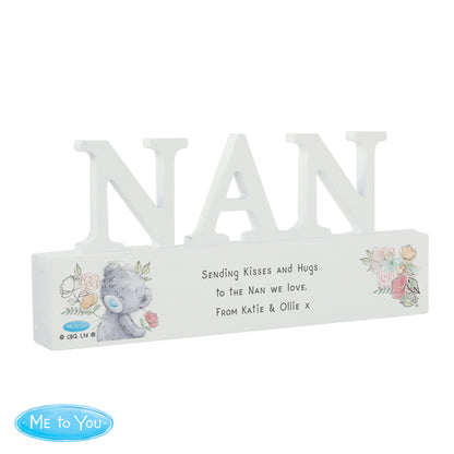 Personalised Me To You Wooden Nan Ornament