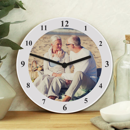 Personalised Photo Upload Wooden Clock