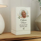 Personalised Photo Upload Small Wooden Urn