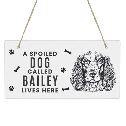 Personalised Dog Breed Wooden Sign