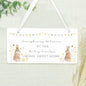 Personalised Spring Bunny Wooden Sign