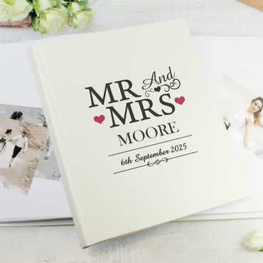 Personalised Mr & Mrs Traditional Photo Album