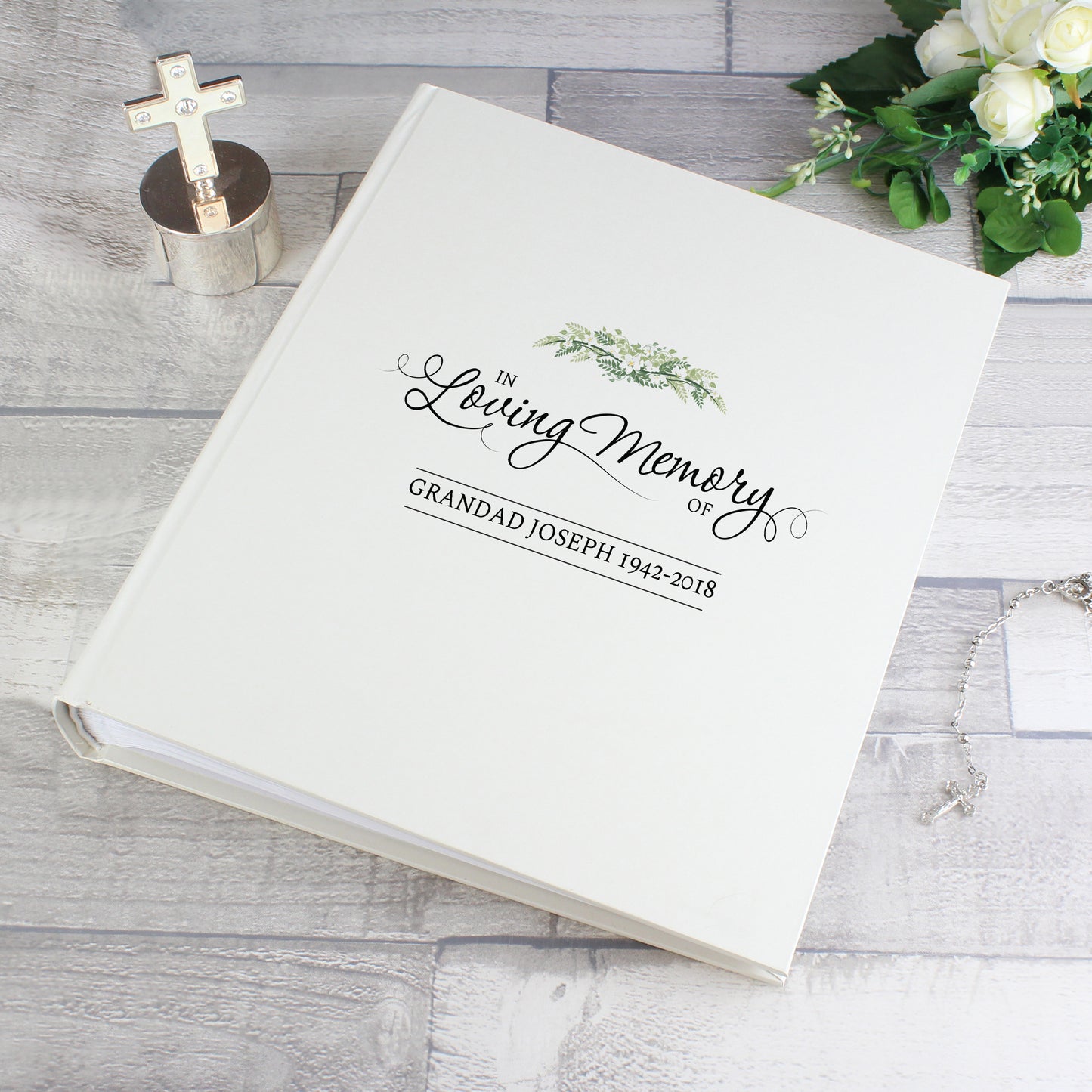 Personalised In Loving Memory Traditional Photo Album