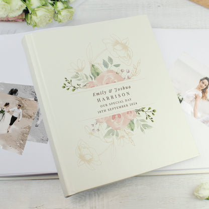 Personalised Floral Traditional Photo Album