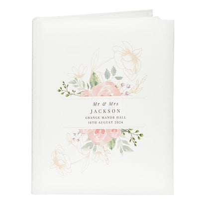 Personalised Floral Traditional Photo Album