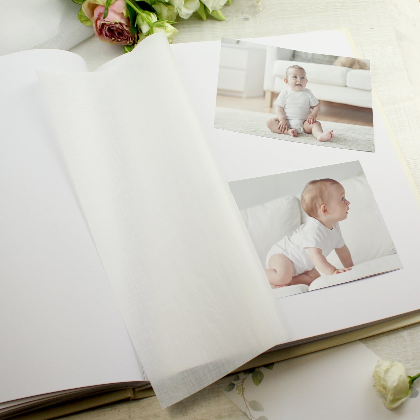 Personalised Religious Cross Photo Upload Traditional Photo Album