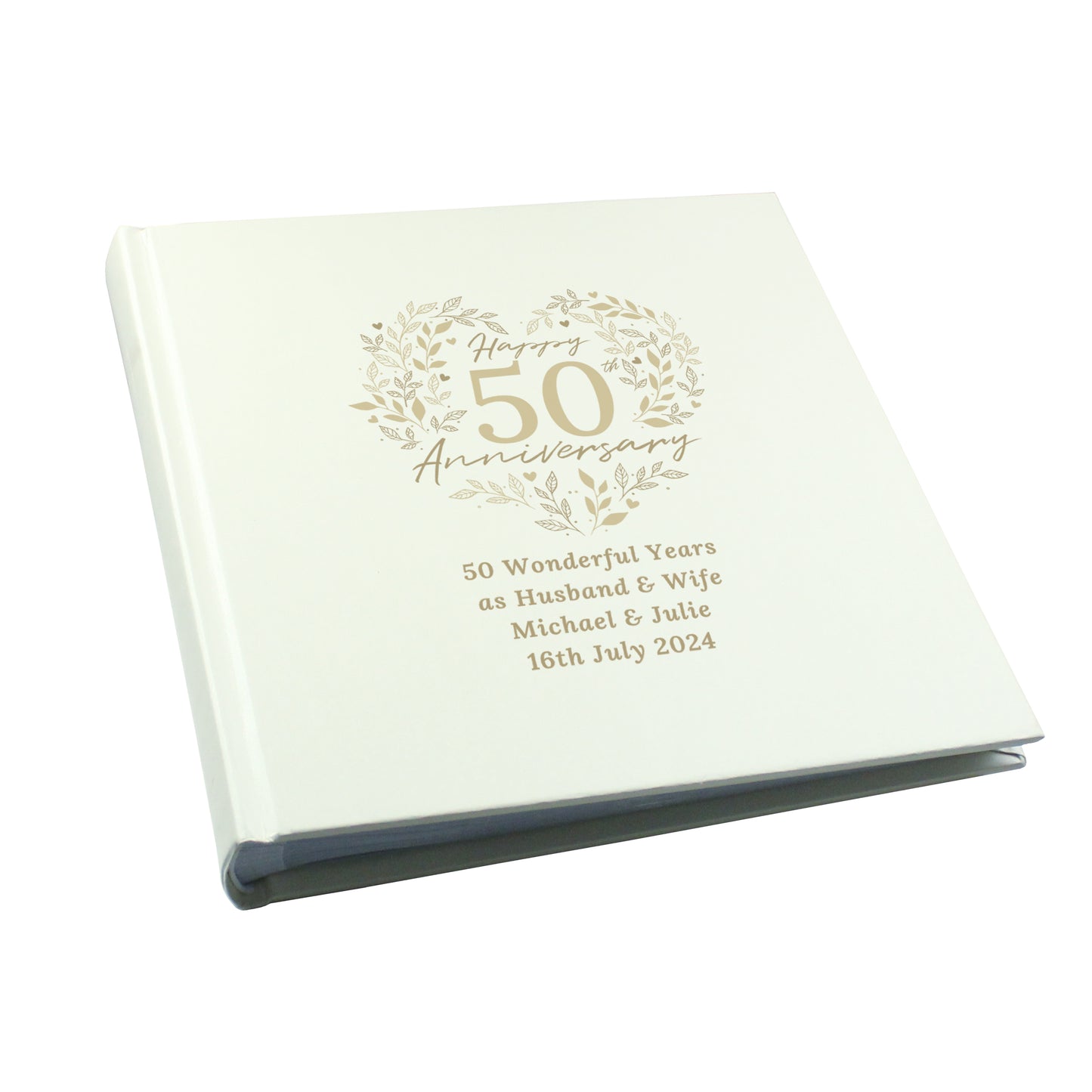 Personalised 50th Golden Wedding Anniversary Photo Album