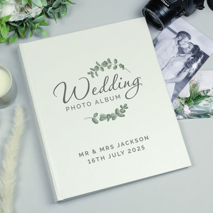 Personalised Botanical Traditional Wedding Photo Album