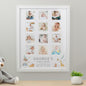 Personalised Animals White Multi Photo Frame