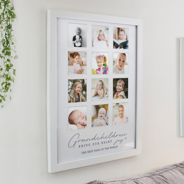 Personalised Grandchildren White Multi Photo Frame