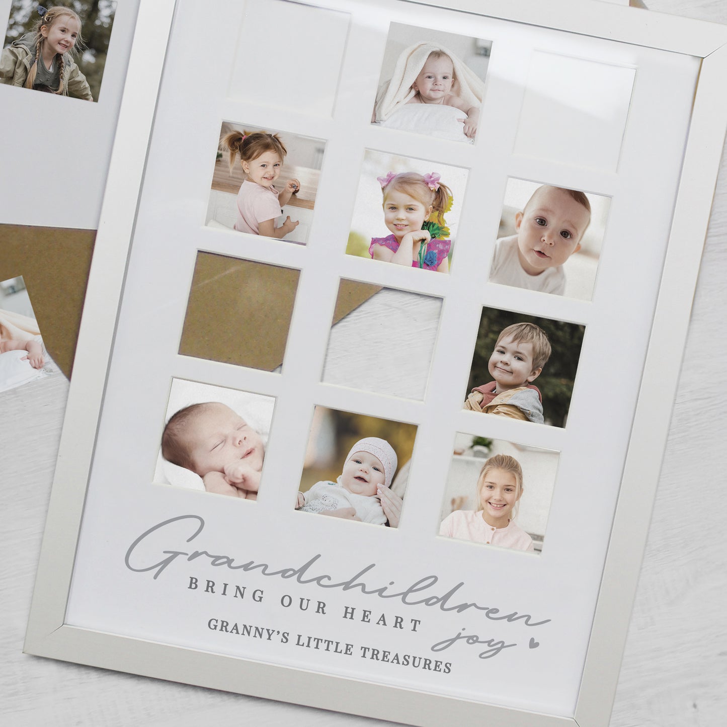 Personalised Grandchildren White Multi Photo Frame