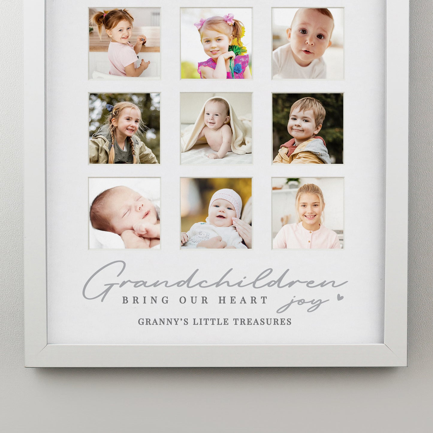 Personalised Grandchildren White Multi Photo Frame