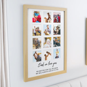 Personalised Oak Multi Photo Frame