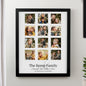 Personalised Family Black Multi Photo Frame