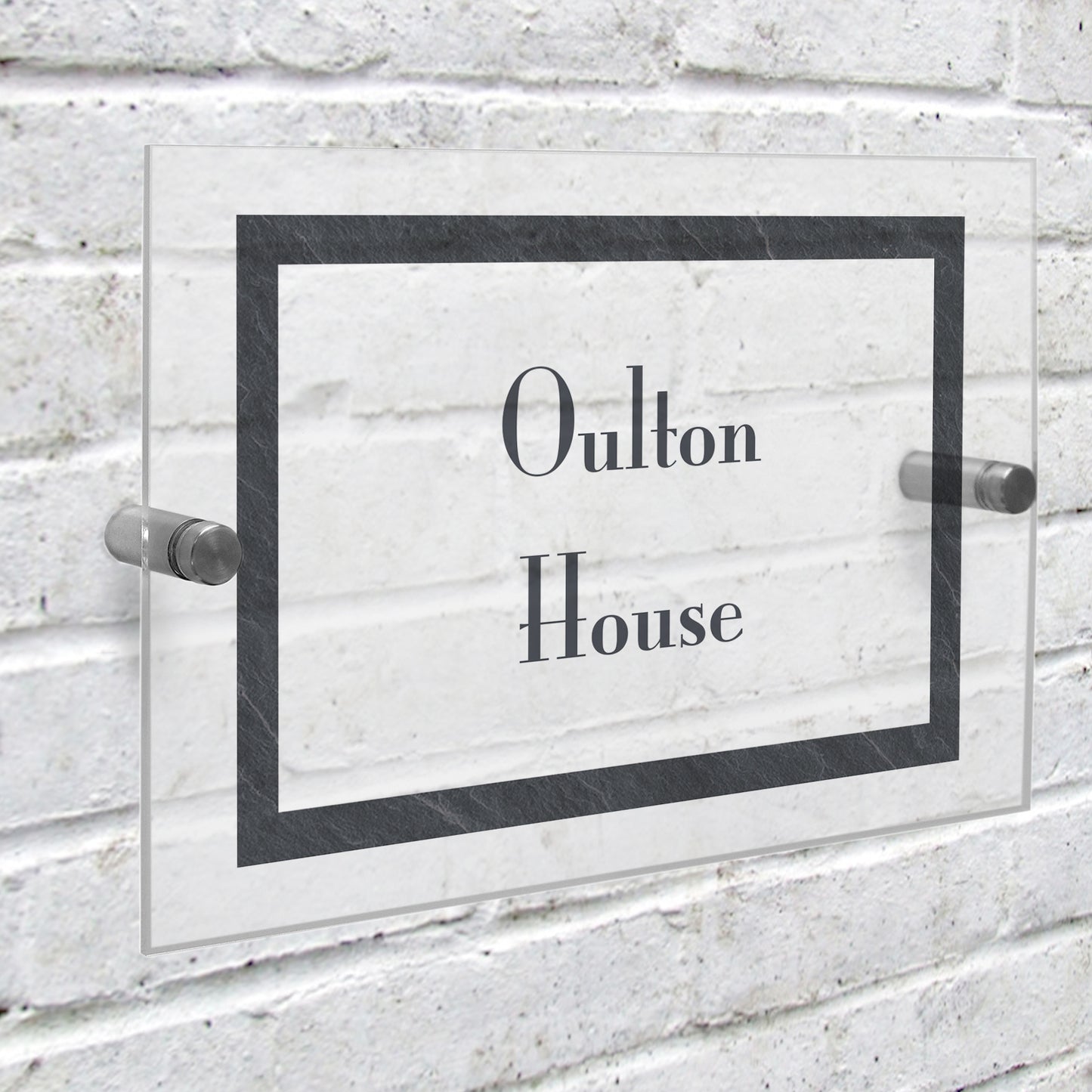 Personalised Slate Effect Acrylic House Sign