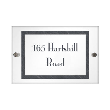 Personalised Slate Effect Acrylic House Sign