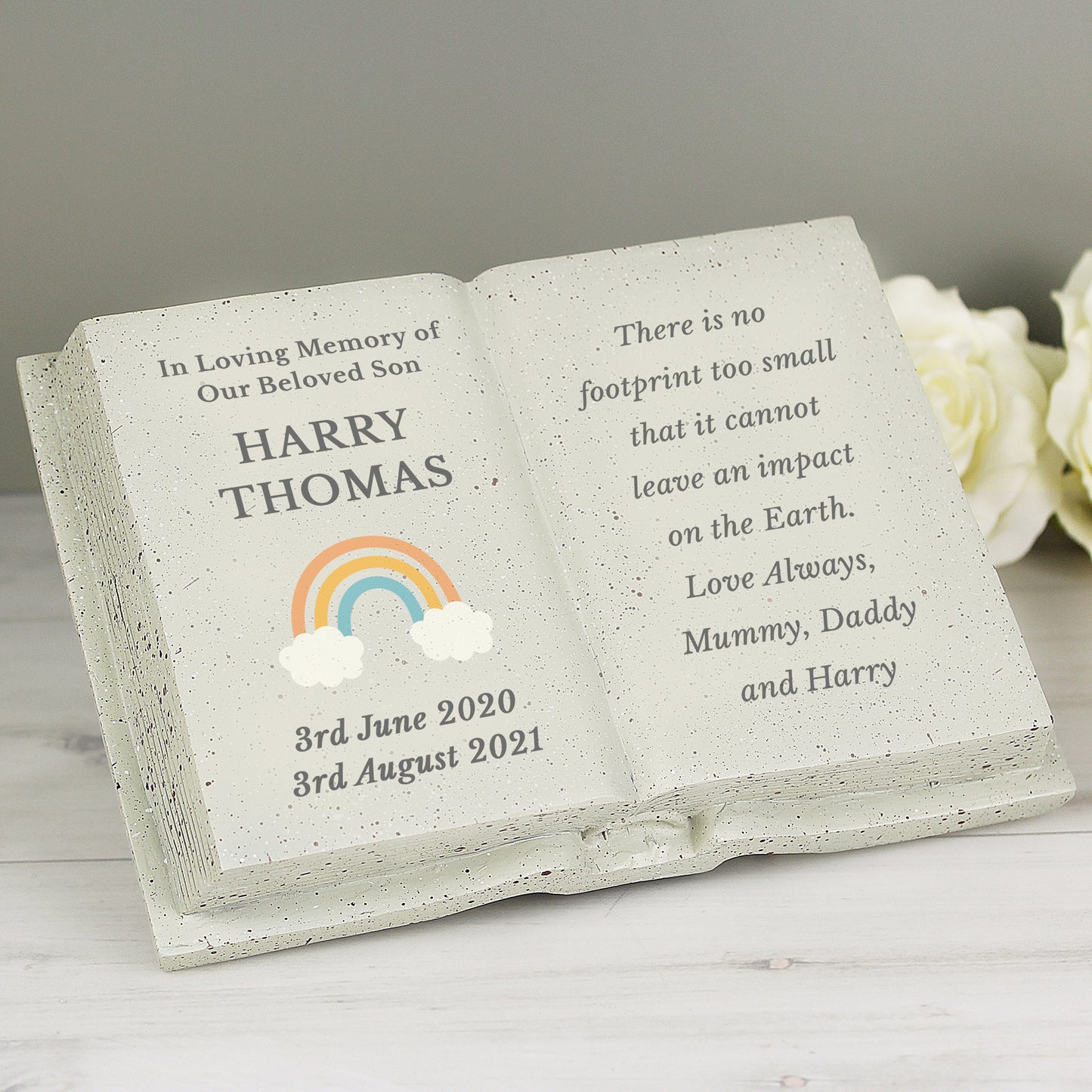 Personalised Rainbow Memorial Book