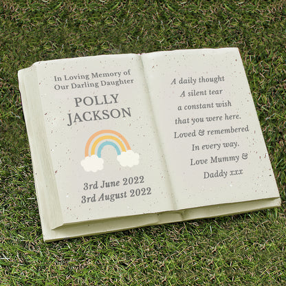 Personalised Rainbow Memorial Book