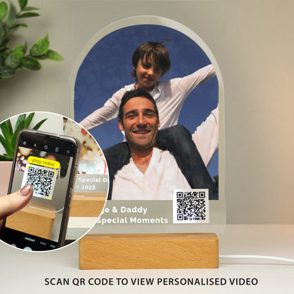 Personalised QR Photo Upload LED Light