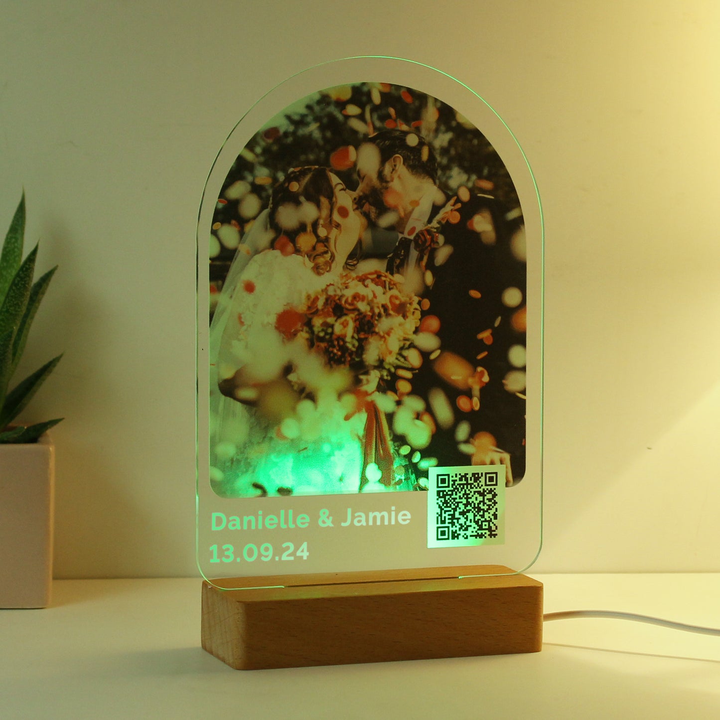 Personalised QR Photo Upload LED Light