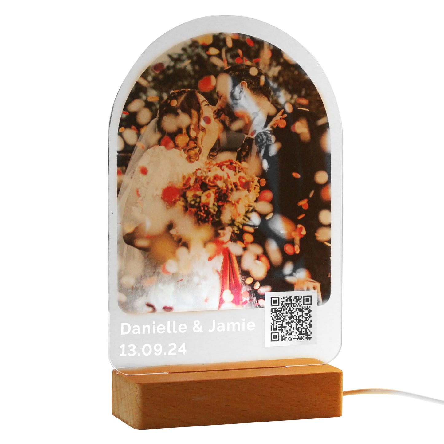 Personalised QR Photo Upload LED Light