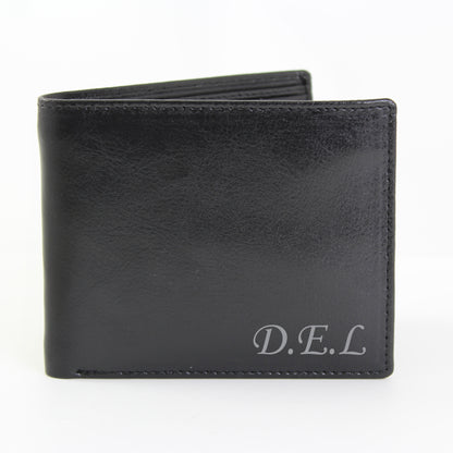 Personalised Script Font Leather Wallet